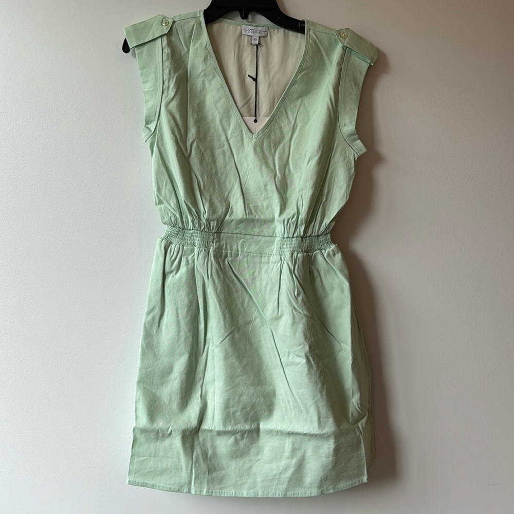 NWT S’edge Felix Dress in Sea Glass Green